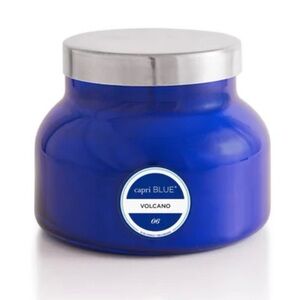 Volcano Blue Jar Candle